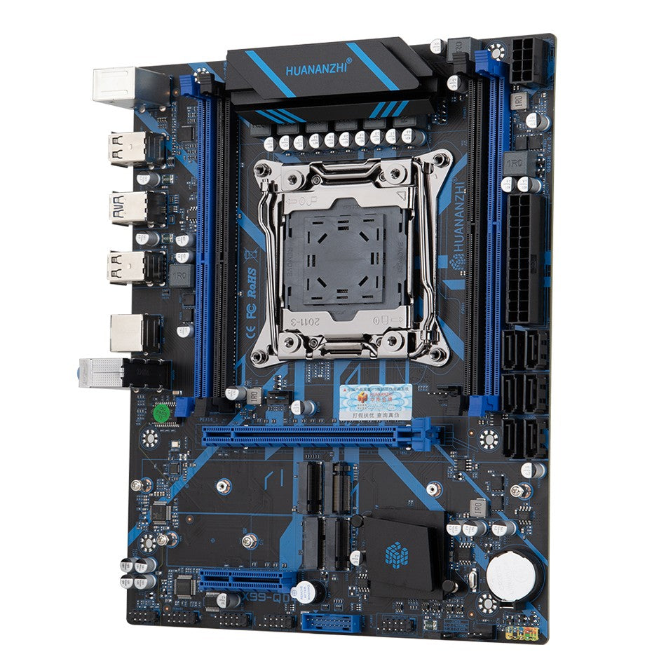 HUANANZHI X99 QD4 LGA 2011-3 Xeon Motherboard with Intel E5-2680 V4 Processor DDR4 Memory M.2 NVME SATA Support Non-ECC Combo