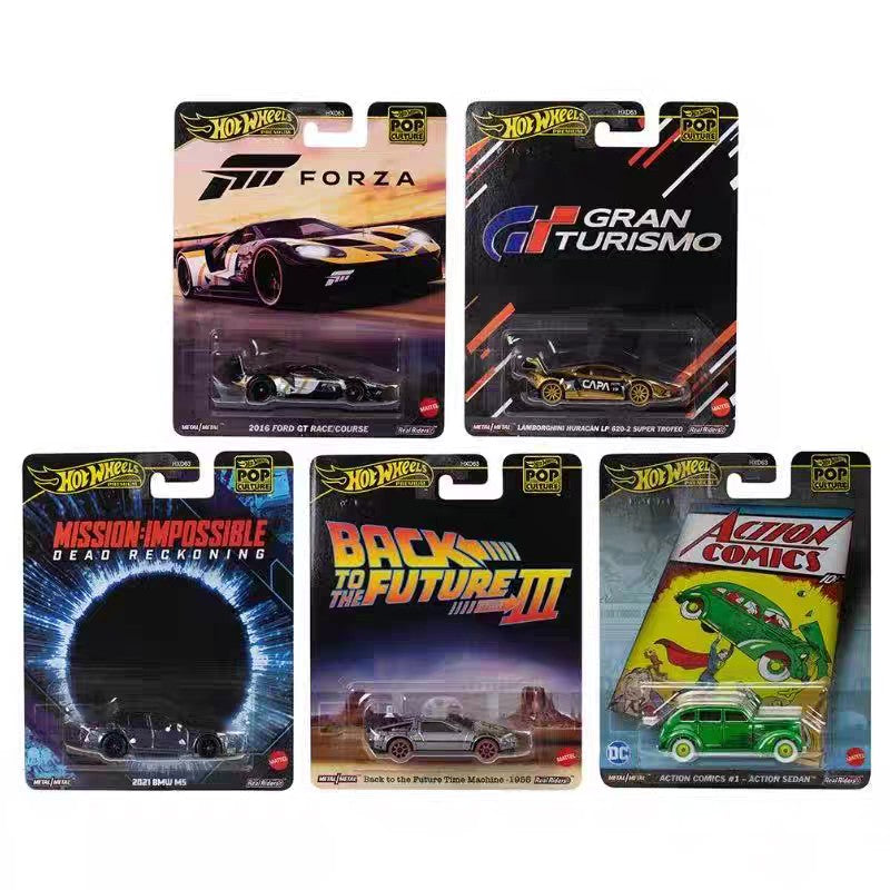 New Hot Wheels HXD63 Pop Culture Collection Series Stranger Things Godzilla Back To The Future Forza Matrix Collection Toys Cars