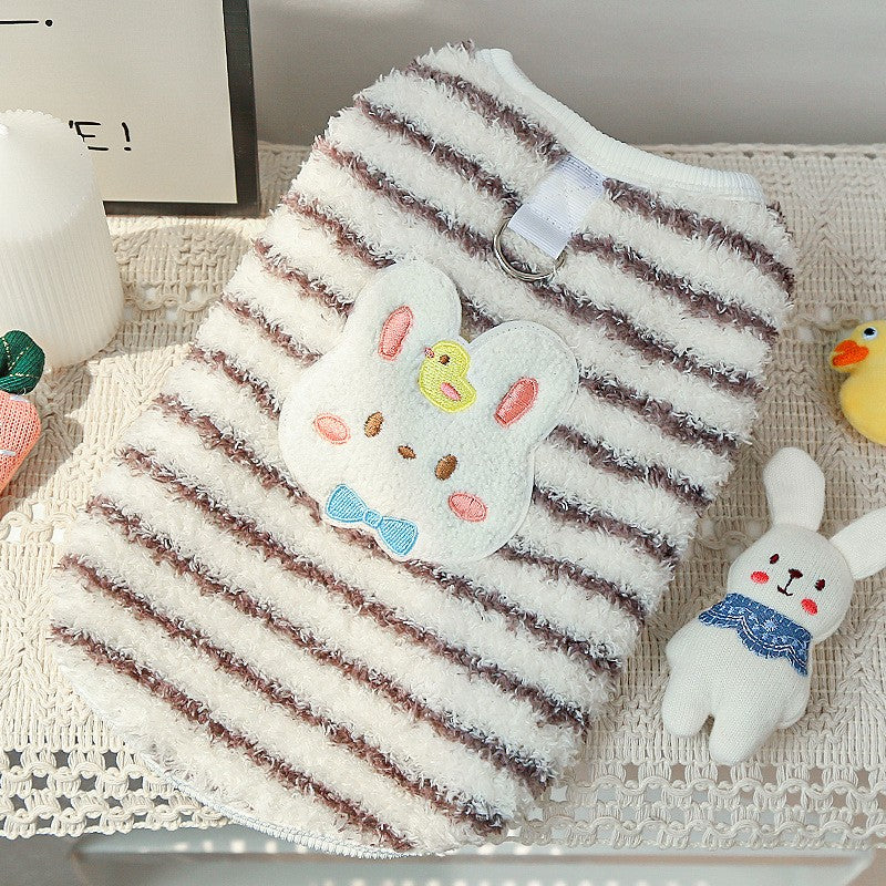 Flannel Thermal Vest Cats Dogs Winter Warm Fleece Jacket For Puppies Hairless Cats Small Breeds Autumn Winter Cozy Pet apparel