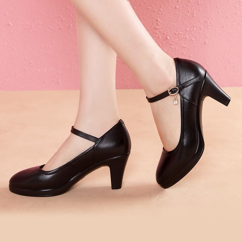Fashion Women's High Heels, High-end Women's Shoes Women's Luxury Party Shoes Medium Heel 35-41