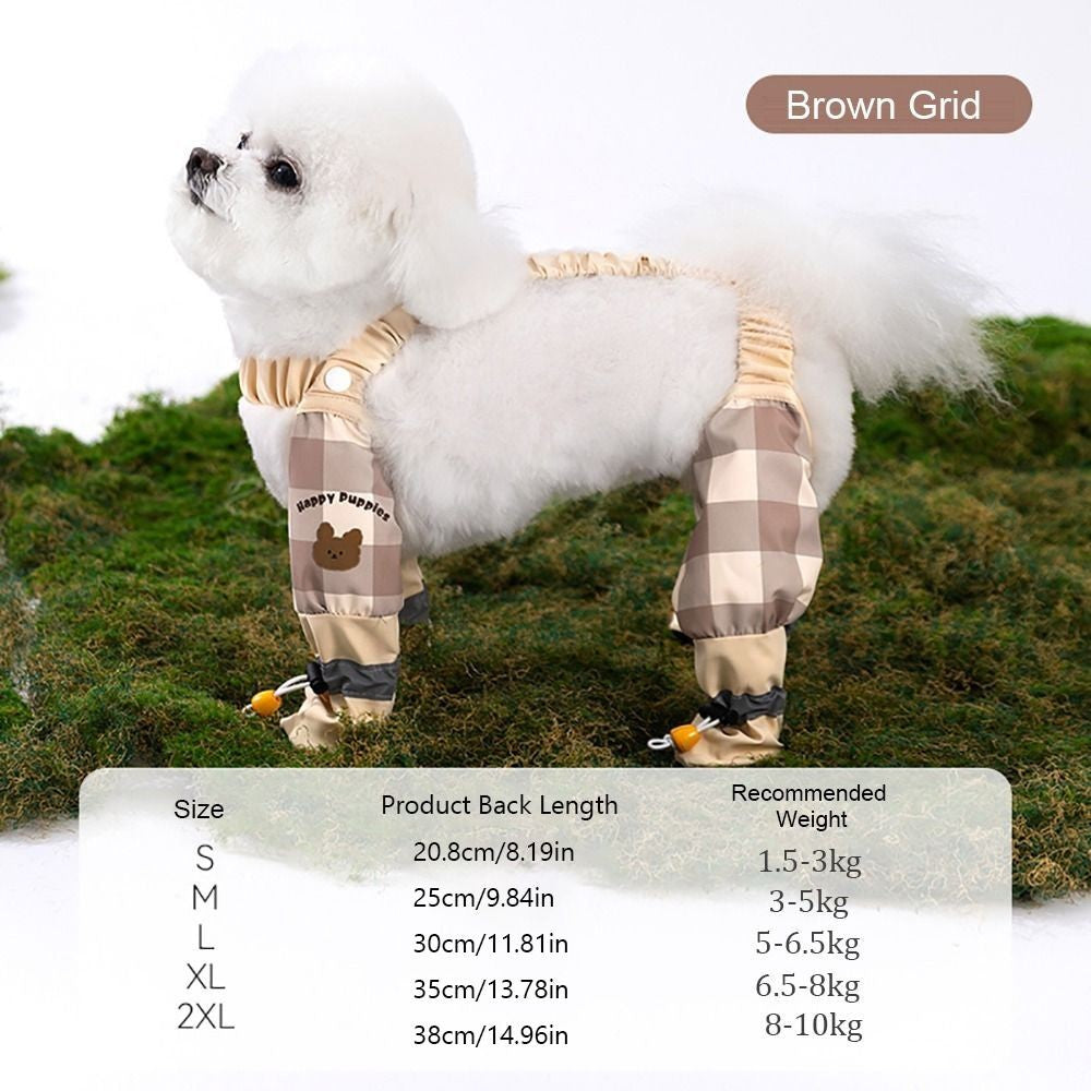 Pet Strolling Going Out Dust-proof Four Legged Pants Dog Boot Waterproof Leggings Dog Jumpsuit Shoes
