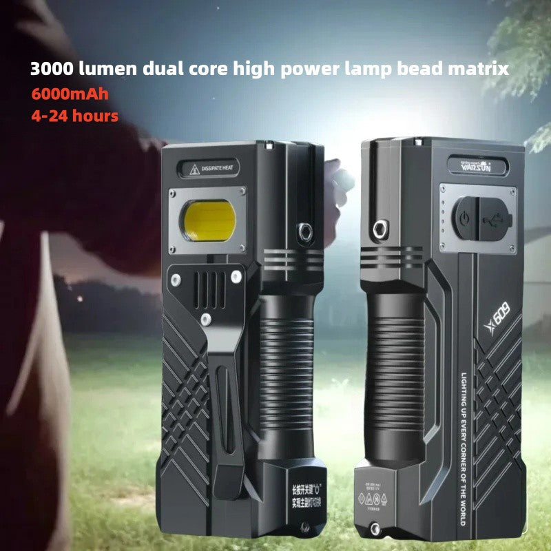 6000MAH 3000Lm Most Powerful LED Flashlight Rechargeable Torch Light Flashlight Tactical Lantern Long Shot Hand Lamp For Camping