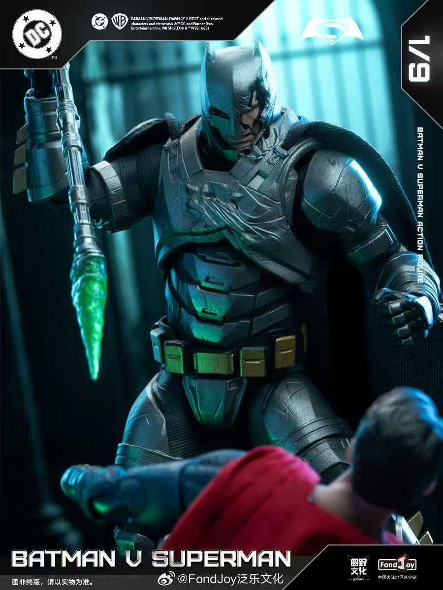 IN Stock Fondjoy BVS Set Armored Batman Battle Damaged Superman Action Figures 1/9 Batman v Superman?Dawn of Justice DC