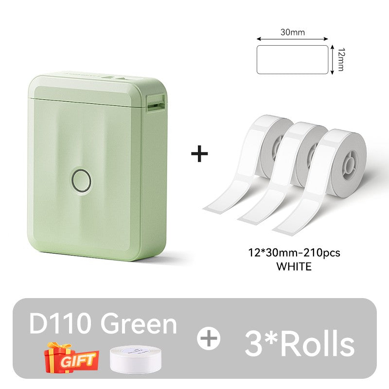 NIIMBOT D110 Upgraded Version Thermal Label Printer Mini Portable Smart Label Maker With Tape for Office Home Kitchen School