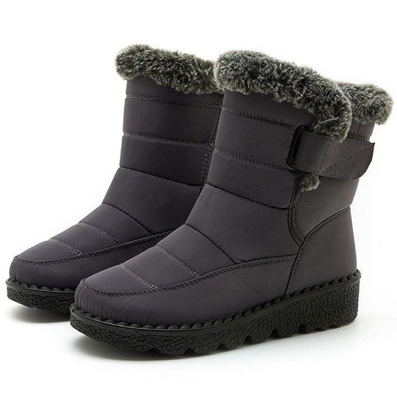 Women's Boots 2025 Trend Winter Shoes For Woman Winter Boots Ankle Low Heels Botas Mujer Waterproof Snow Boots With Fur Shoes