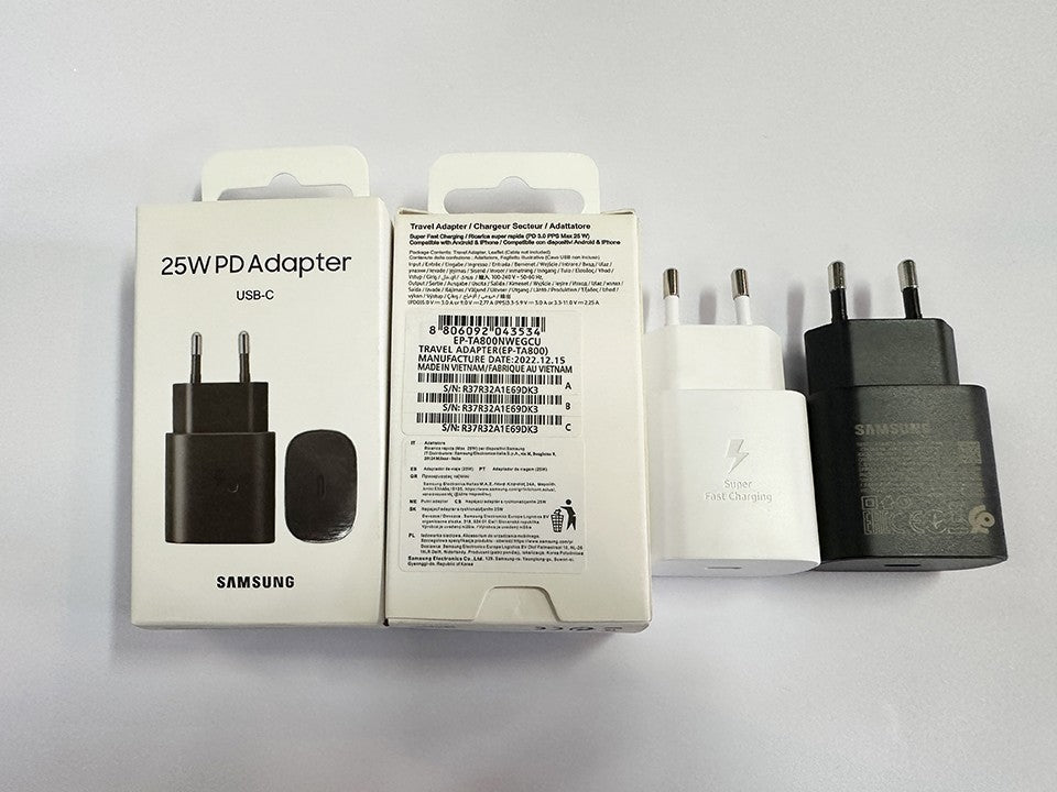 Original Samsung 25W Charger PD Type C Wall Chargeur Galaxi Z Fold 6 5 Z Flip 4 S25 S24 S23 A05s A54 A24 A23 M54 M13 M22 M32 M53