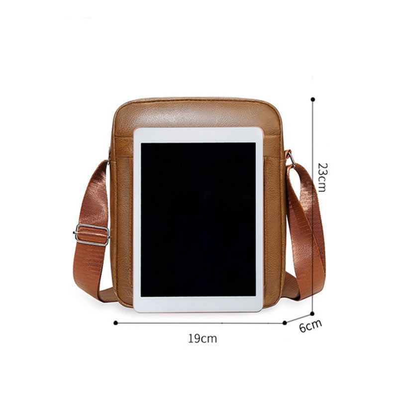 Men's PU Leather Crossbody Shoulder Bags High quality Tote Fashion Business Man Messenger Bag Leather Bags fanny pack