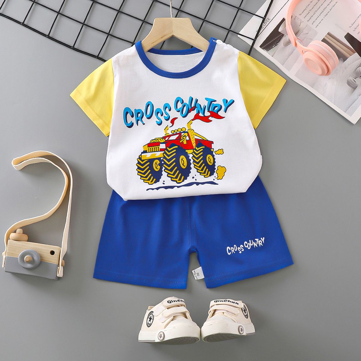 Children's Sets mother Kids Clothes Boys Girl T-shirt Shorts 2PCS Summer Cotton Short sleeve Baby Children Clothing Toddler Suit