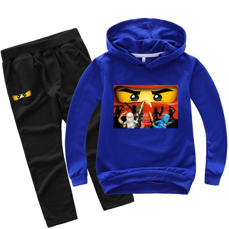 2-13 years Spring Autumn Children Clothing Sets Kids Clothes Baby Boys Hoodies Pants 2 Pcs Set Tracksuit Anime Outwear Coat