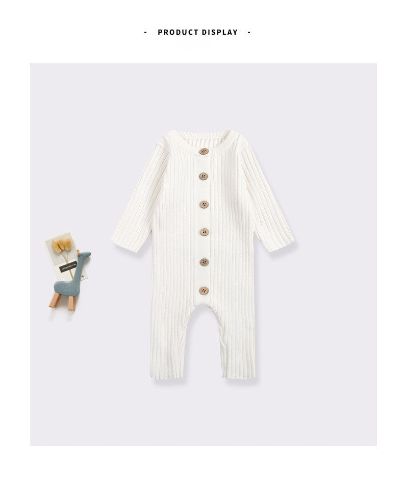 2025 New Infant Baby Girls Boys Knitted Jumpsuit Toddler Baby Girl Boys Long Sleeved Knitting Romper Children Clothes