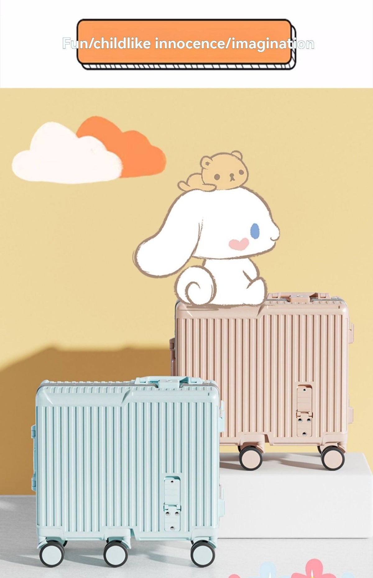Children's luggage, a 20-inch aluminum frame carry-on suitcase for girls, a boy's travel code suitcase for kids