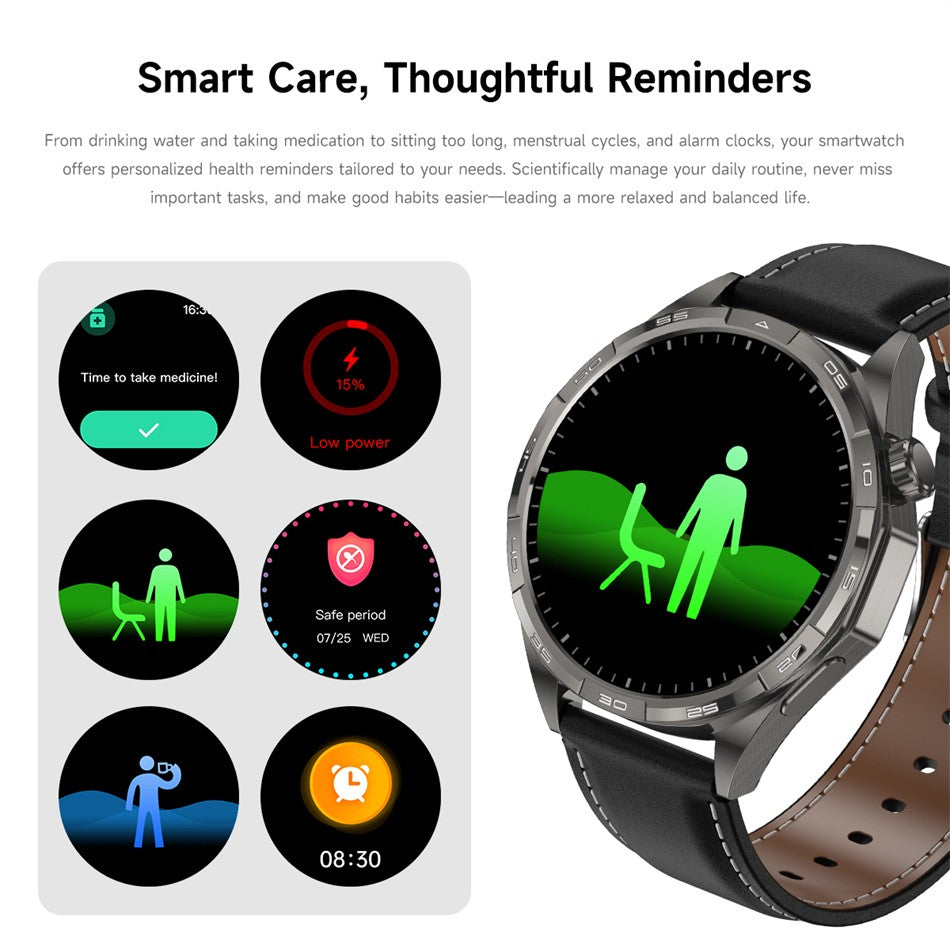 2026New Original fitness Watch G T6 Pro Smart Watch 1.50"HD AMOLED Screen GPS track Heart Rate Bluetooth Call Smartwatch for Men