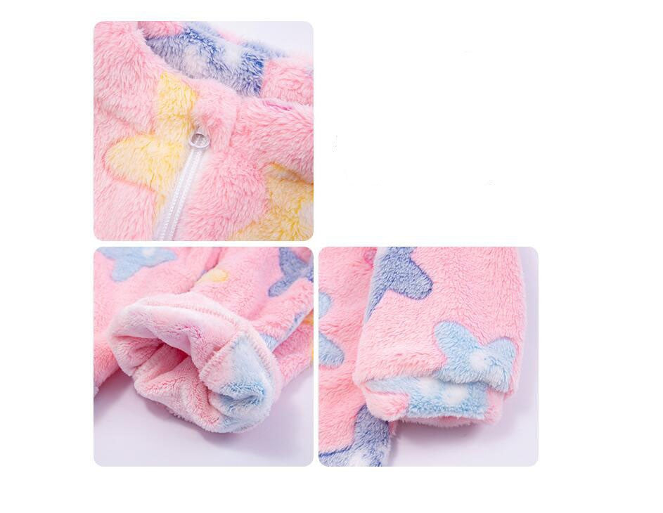 Baby Girls Warm Rompers Jumpsuit Clothes Autumn Infant Boys Overalls Kids Flannel Clothing One-Pieces Rompers 1-4 Years Old