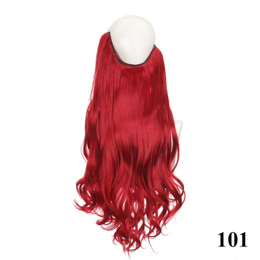 Fish line hair extension piece length (40cm 50cm 60cm) straight hair curly hair daily wear suitable for all women