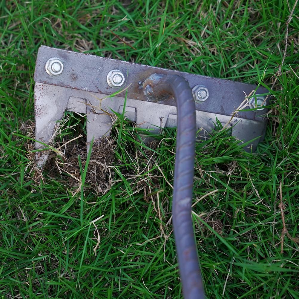 1PCS Teeth Carbon Steel Garden Hand Rake for Farm Garden Weeding Tools Scarifier Agricultural Nail Harrow Metal Harrow