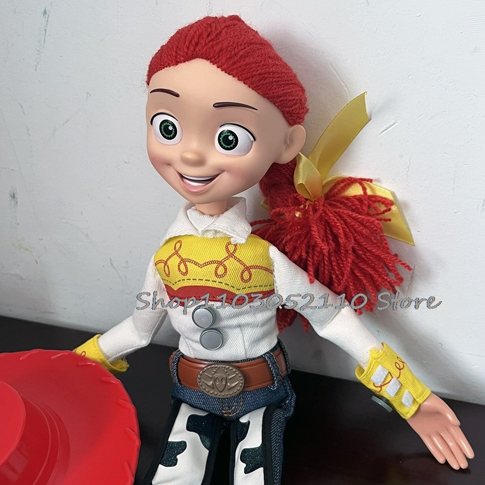 Toy Story 4 Talking Woody Jessie Action Figure Sing Soft Cute Anime Figure Decoration Birthday Model Gift Toys