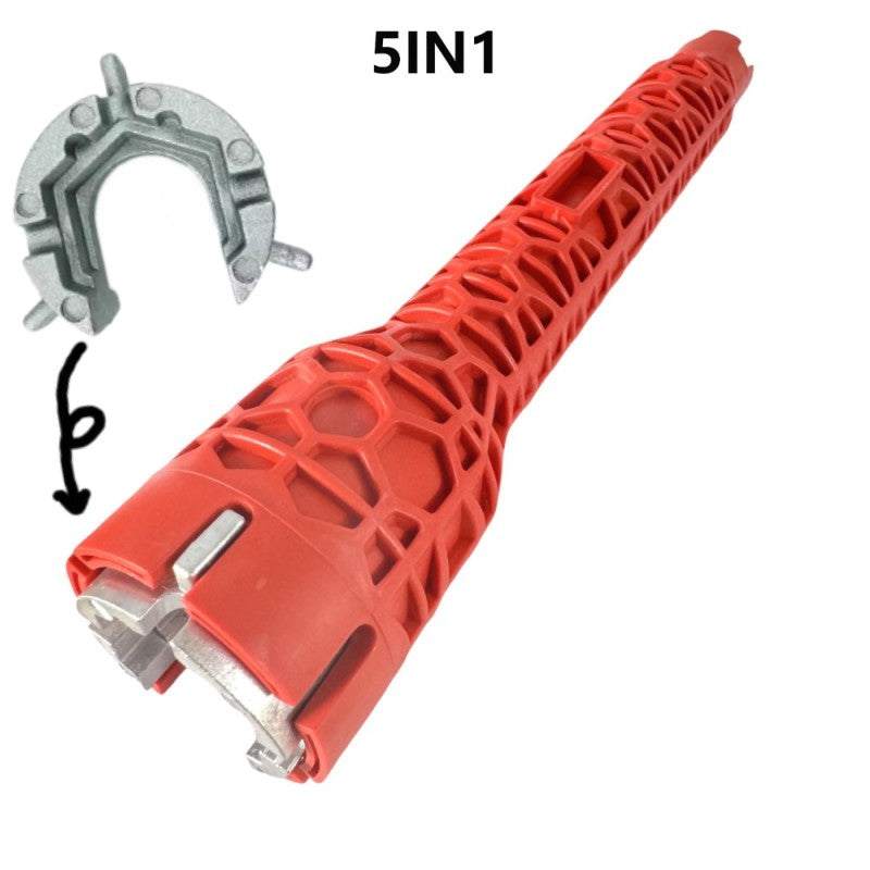 5/8 in 1 sink faucet wrench repair tool non-slip kitchen bathroom faucet assembly key plumbing installation wrench