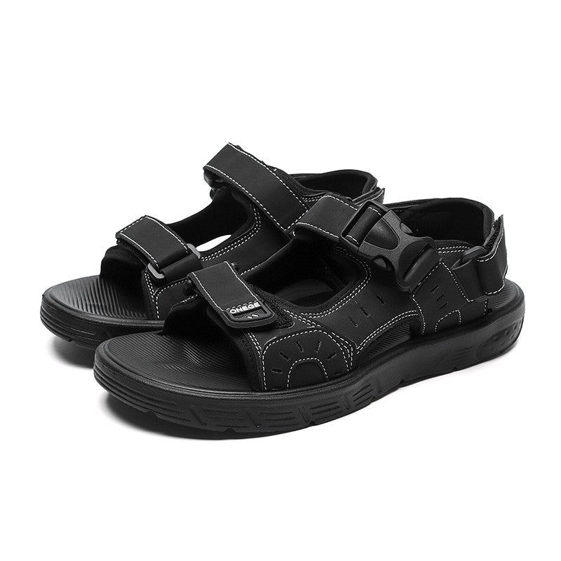 A Pair of Men's Sandals, Summer New Trendy Sports Outer Wear, Non-Slip, Wear-Resistant, Soft-Soled Driving Slippers, Beach Shoes for Men