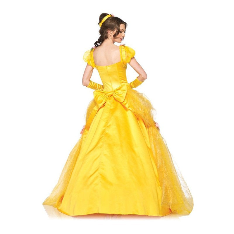Halloween Costume Belle Princess Dress Adult Beauty and Beast Anime Belle Dress Cosplay Performance Women Birthday Gifts