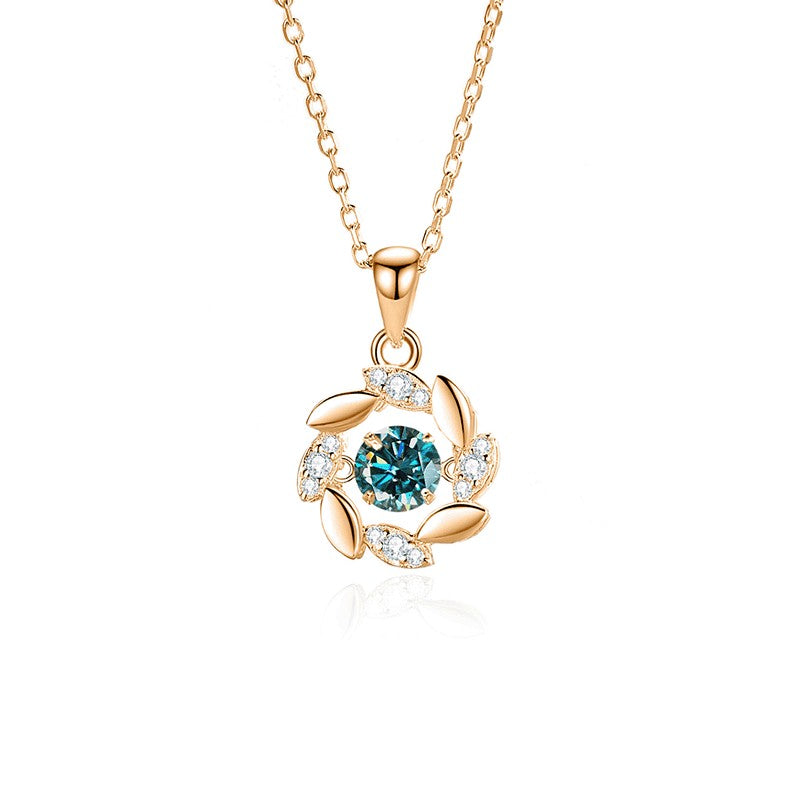 Moissanite Woman Pendant Sier Necklace For Women Chains Party Bridal Fine Jewelry 925sterling Silver Necklace