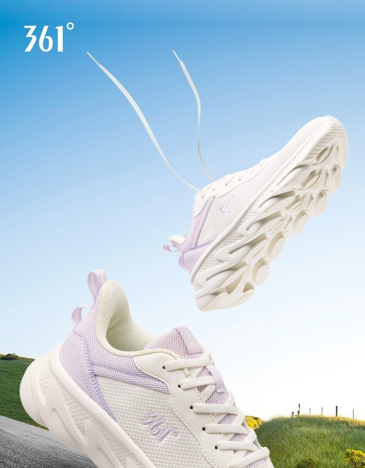 361 Degrees Women's Sneakers Retro Platform Sole Breathable Mesh All-Day Comfort Lightweight Fitness Female Sneakers 682522230