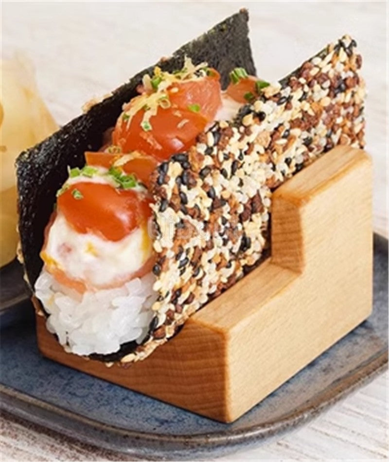 Japanese Sushi Rack shop tool Wooden Taco Snack Food Holder Wood Plate Cuisine Stand Sashimi Sushi Boat Restaurant Hotel Home