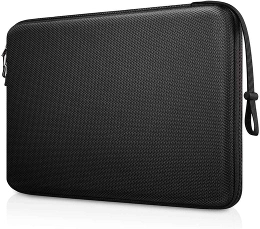 13 14 15.6 inch Laptop Sleeve Bag Shockproof Computer Bag Waterproof EVA Protective Carrying Case Black with Straps