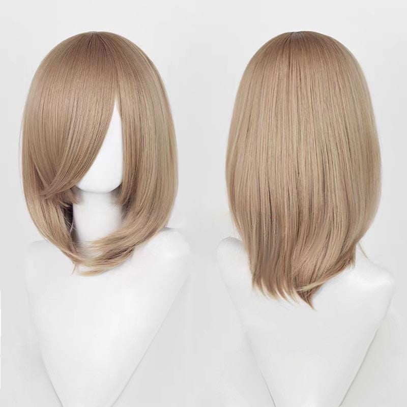 Cosplay Wigs Multicolor 16 Inch Short Straight Men's Wig Synthetic Heat Resistant Wigs for Anime Cosplay Halloween Party Use