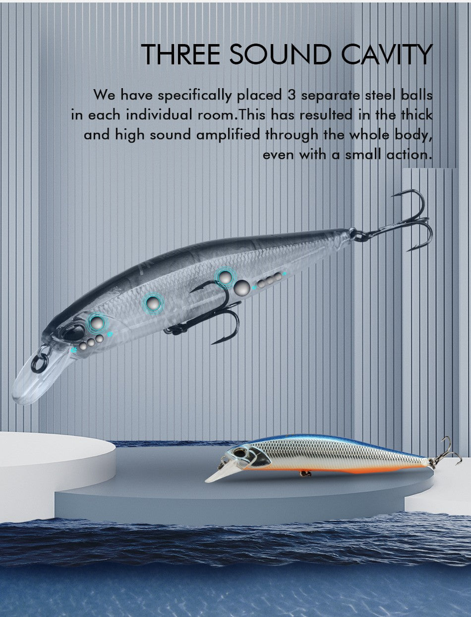 MEREDITH JERK MINNOW 100F 14g Floating Wobbler Fishing Lure 24Color Minnow Lure Hard Bait Quality Professional Depth0.8-1.0m