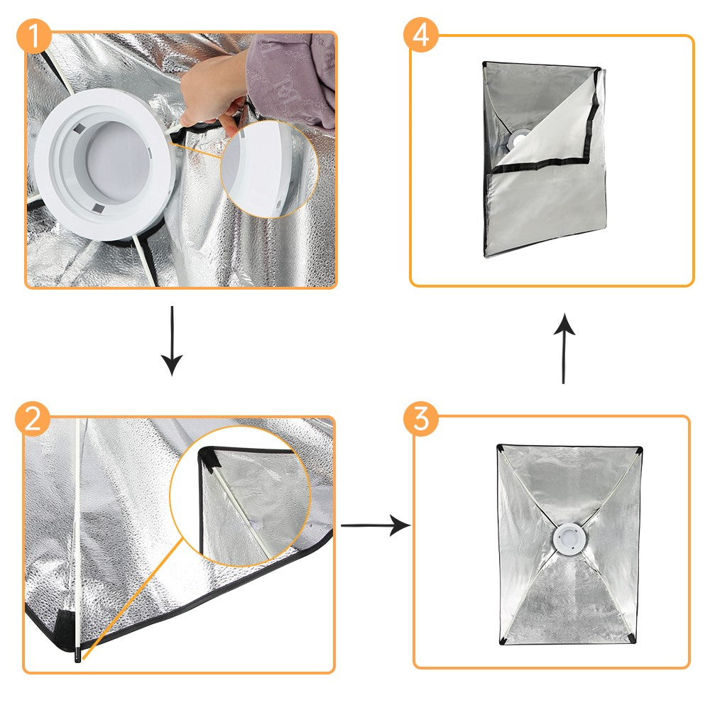 135W Photography LED Video Light Daylight-Balanced Sun Lamp Bowens Softbox For Softbox Lighting Portrait Flash Studio Accessorie