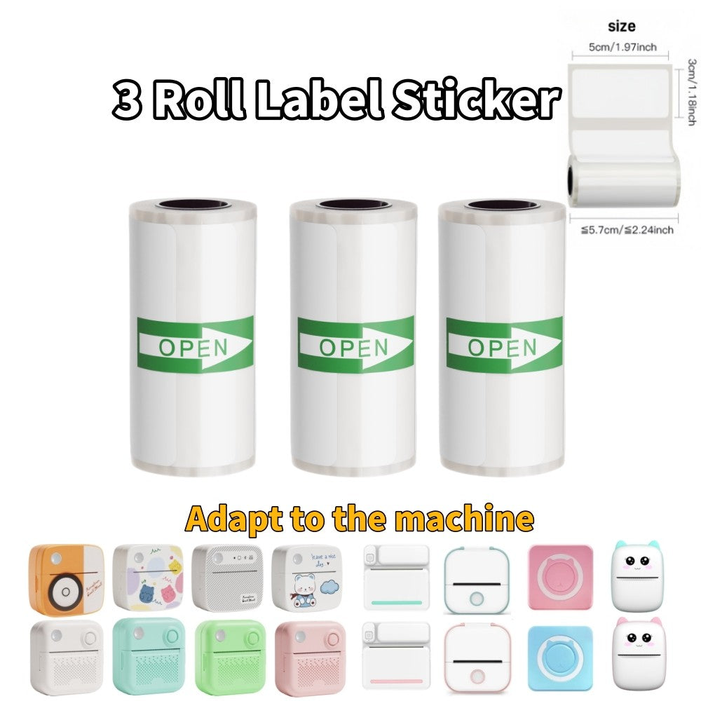 DOLEWA B3 Portable Mini Printers Wireless Bluetooth Inkless Sticker Maker Printer Tag Price Machine for Office School Kitchen
