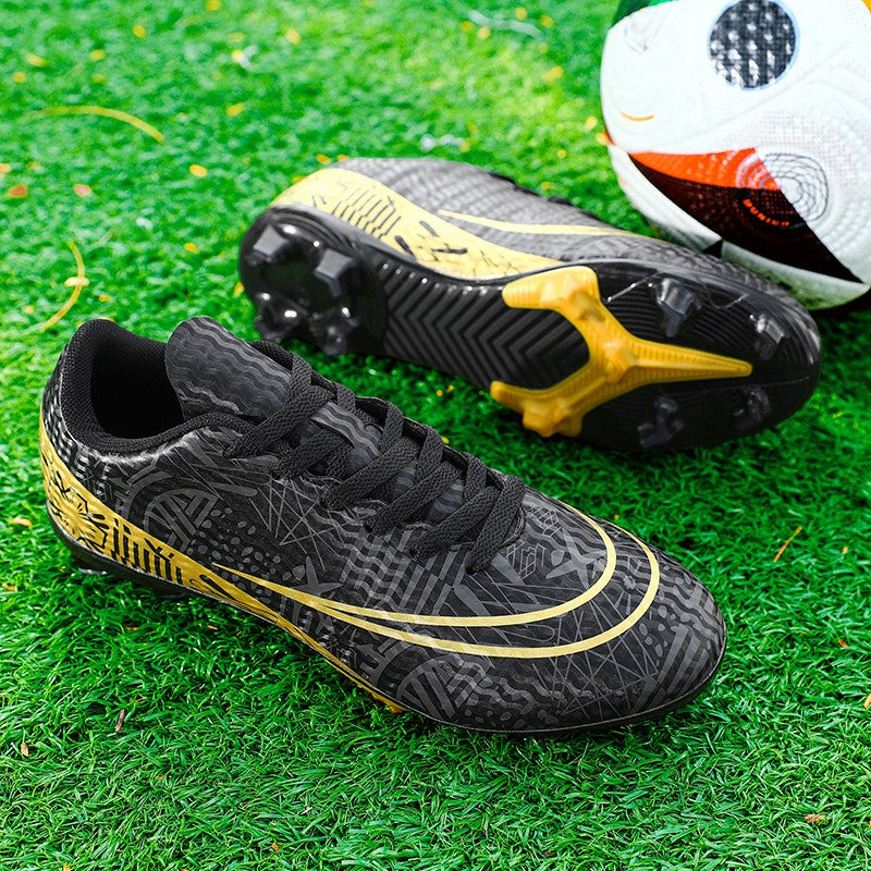 Men Soccer Shoes Adult Kids FG Football Boots Cleats Grass Training Turf Shoes Outdoor Non Slip Futsal Sneakers Unisex