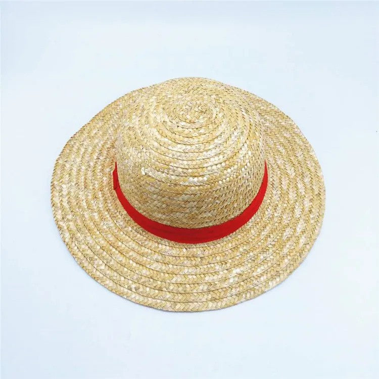 Monkey D Luffy Cosplay Costume for Men Adult Anime Outfit Halloween Party Red Vest Shorts Straw Hat Rope Set