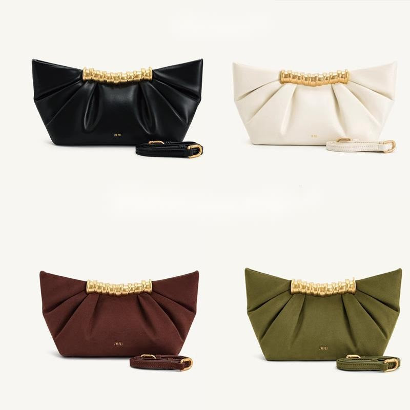 2025 Summer New Evening Handbag For Women Wrinkled Metal Fashion Bag Clutchs ????? ??????? ????????? ??????? ??????? Sac à Main