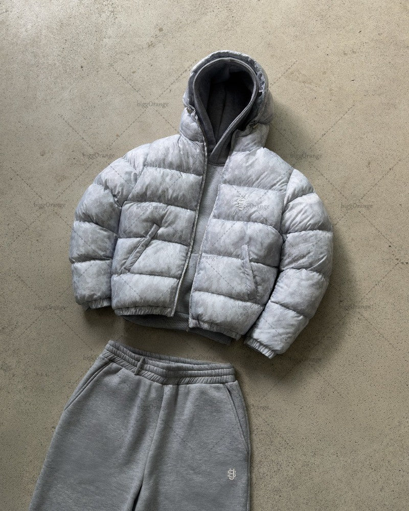 New Harajuku High Street Retro Oversized Zipper Hoodie Warm Jacket Men Casual Fashion Y2K Hip-hop Solid Color Loose Parkas Women