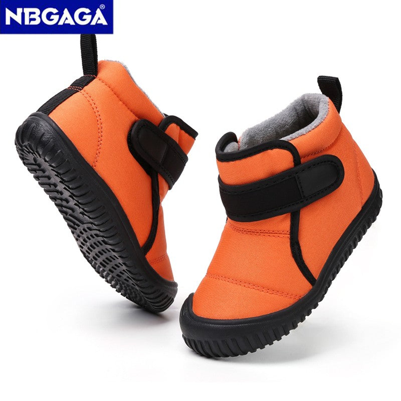 Unisex Kids' Outdoor Anti-slip Winter Snow Boots Warm Plush Toddler Boys Girls Comfortable Walking Shoes Size 19-28