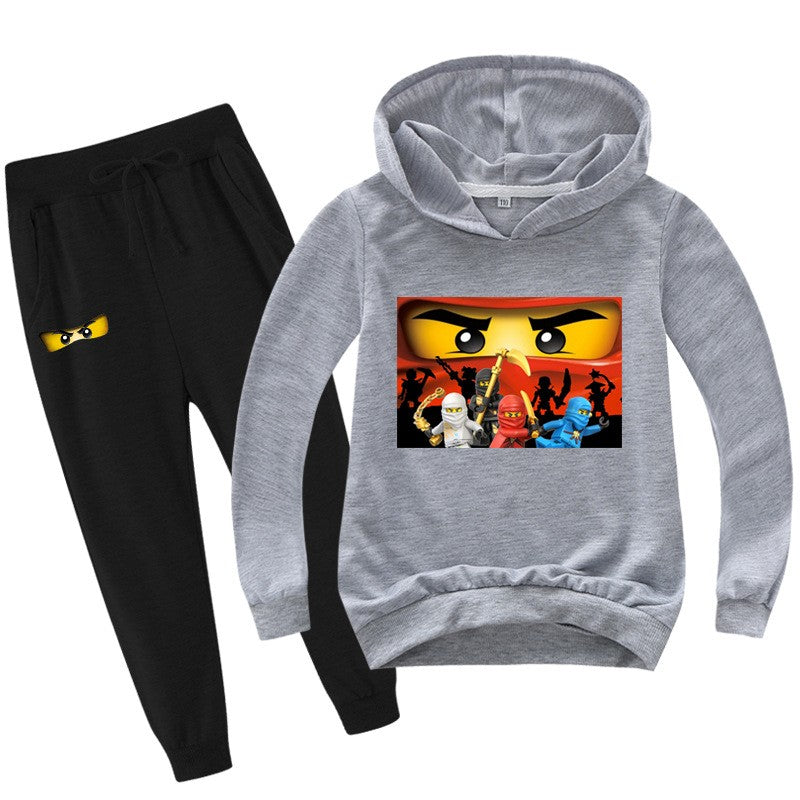 2-13 years Spring Autumn Children Clothing Sets Kids Clothes Baby Boys Hoodies Pants 2 Pcs Set Tracksuit Anime Outwear Coat