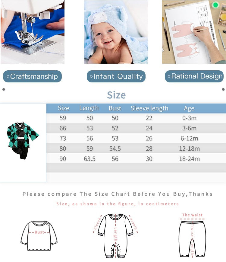 Newborn Baby Anime Cape Style Children Long Sleeve Cotton Bodysuit, Cute Kids Boys Girls Romper