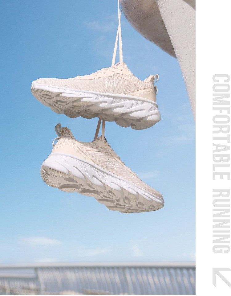 361 Degrees Women's Sneakers Retro Platform Sole Breathable Mesh All-Day Comfort Lightweight Fitness Female Sneakers 682522230
