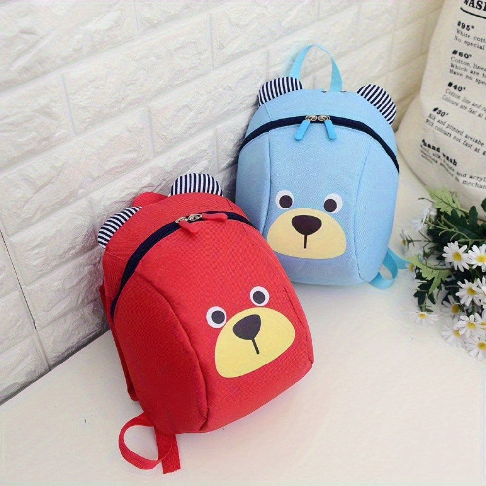 Bear 1-3 Years Old Anti-lost Schoolbag Piggy Cartoon Boys and Girls Kindergarten Primary and Secondary School Backpack