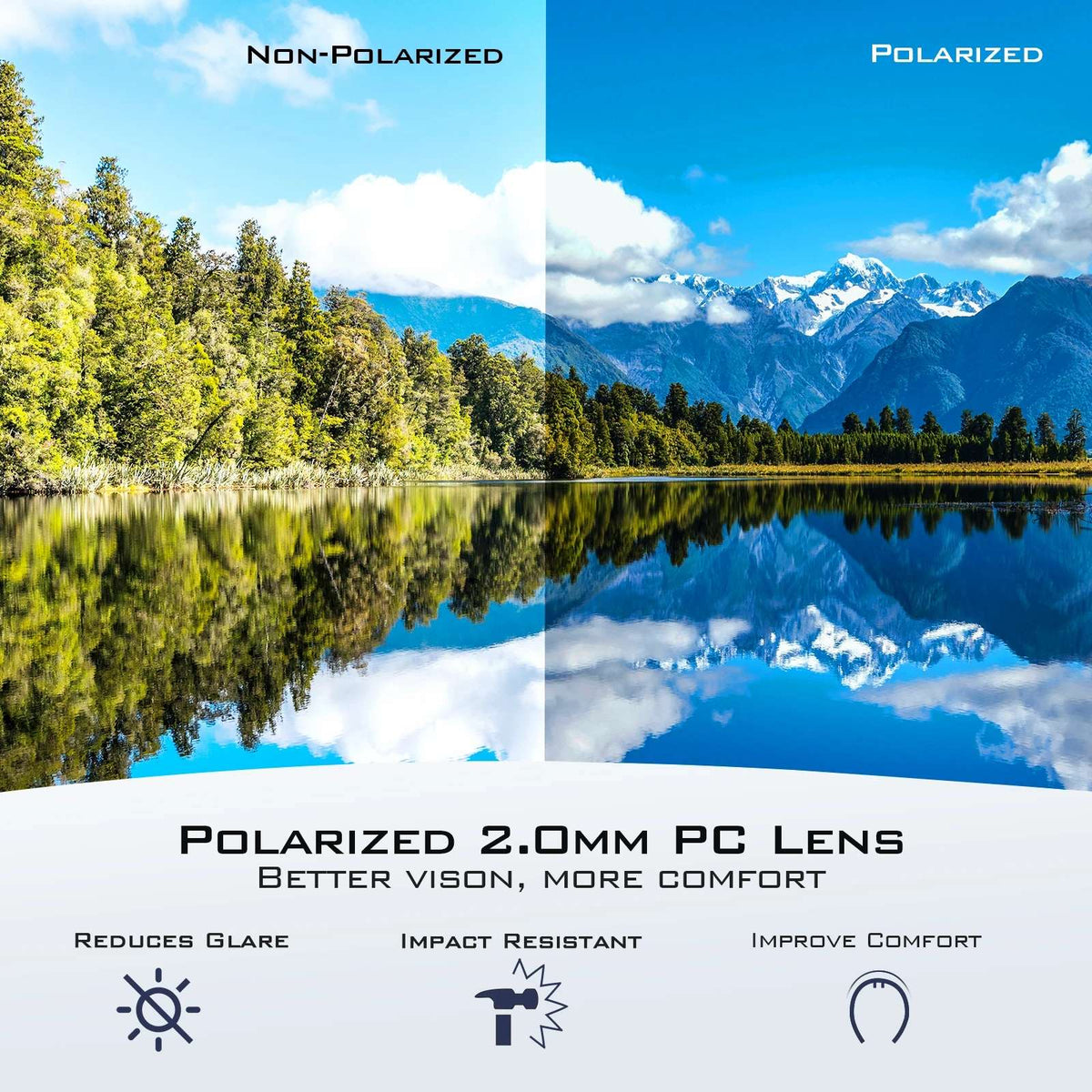 Okuma polarized sunglasses UV400 for men and women outdoor hunting, fishing, driving bicycles, sunglasses optional box