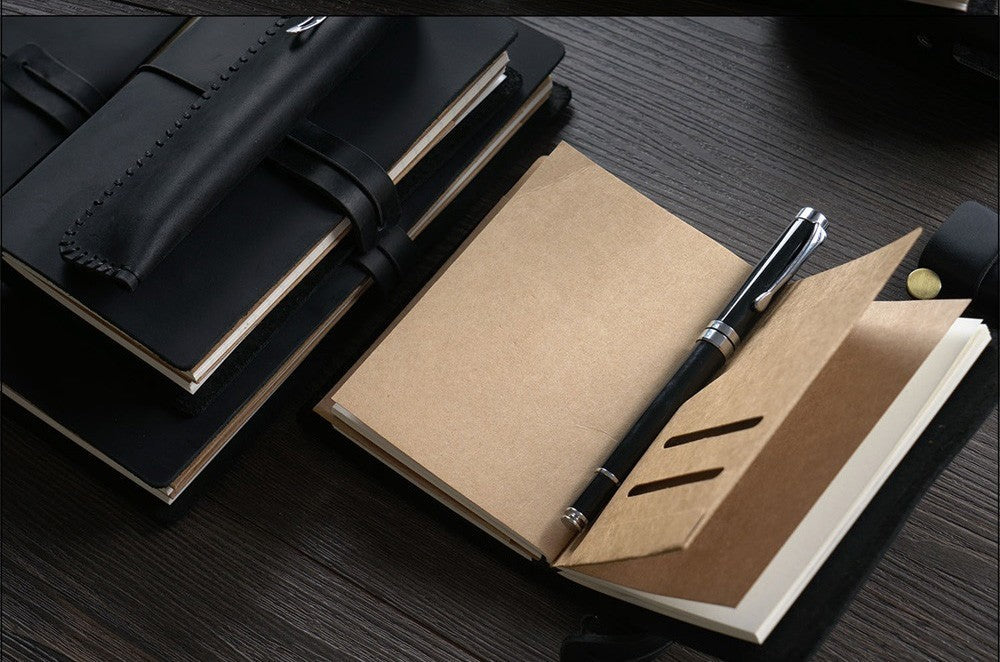 100% Genuine Leather Journal Refillable Travel Notebook Retro DIY Handmade Diary Sketchbook School Office Gift Customized