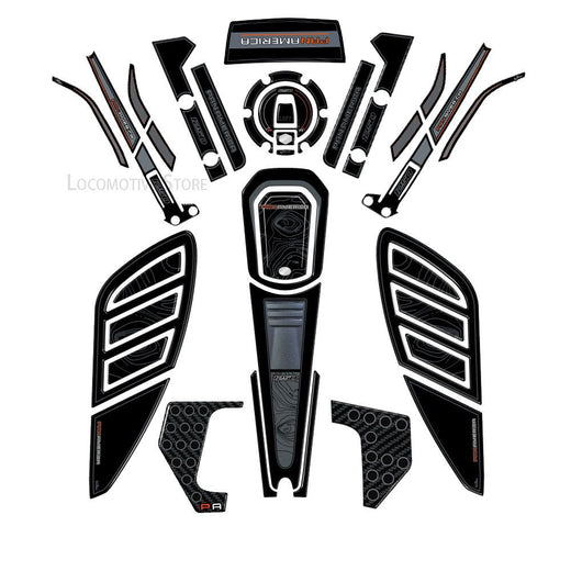 PanAmerica 1250 2023 3D Gel Epoxy Resin Sticker Tank Pad Protection Kit for Harley Davidson Pan America 1250 2020-2023