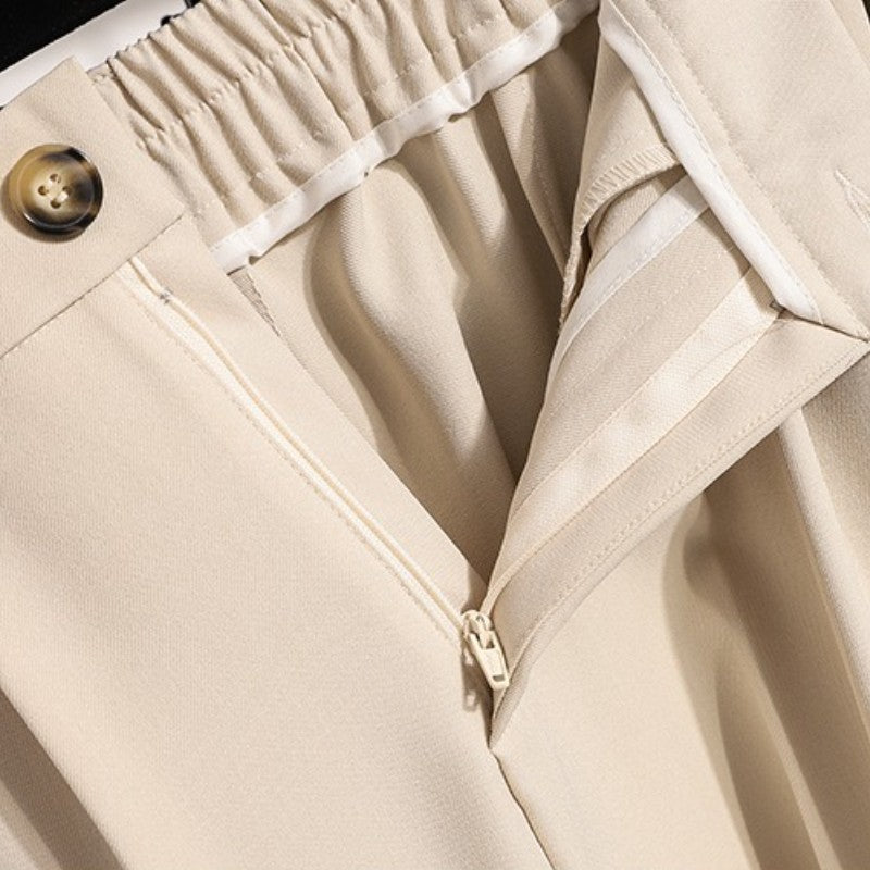 Plus Size Pants Woman 2025 Autumn Winter New Arrival High Waist Suit Pants High Quality Korean Style Straight Trousers