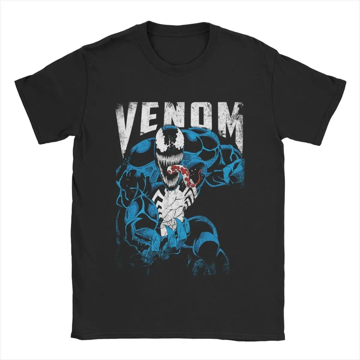 Marvel Series Venom Villain T-shirt Men's Summer Cotton T-shirt Y2K Versatile Daily Casual Short Sleeve Streetwear Unisex Tops