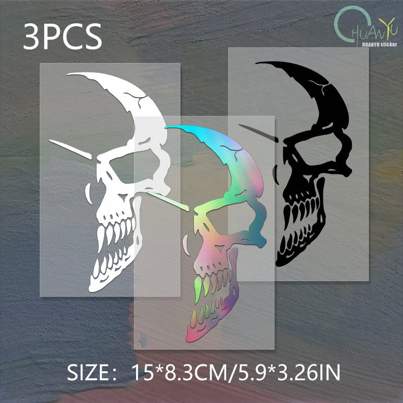 Harley 883 Motorcycle Decal Personalized Sticker Devil Trend Marvel Punisher Fuel Tank Motorcycle Reflective Sticker