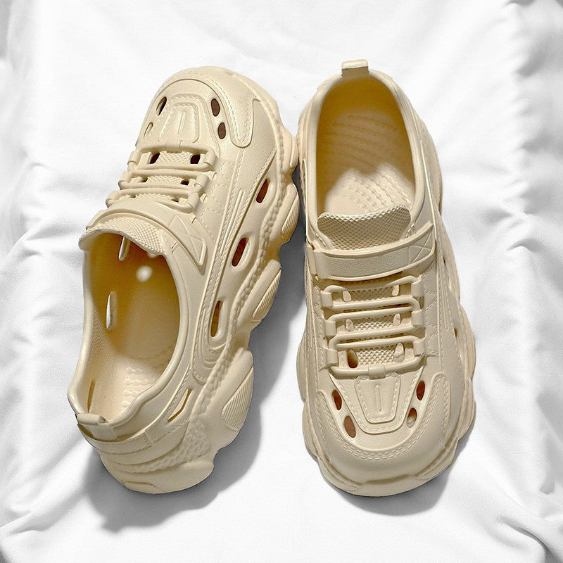 Summer Men's Super Light Sandals Waterproof Sneakers Slip On EVA Thick Sole Slides Fishing Driving Outdoor Jogging Flat Shoes