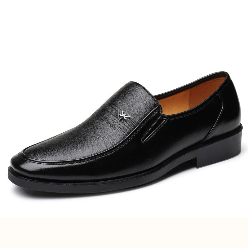 Leather Shoes Men's Business Shoes Luxury Brand Loafers Dress Moccasins Breathable Slip on Black Driving Shoes Male Formal Shoes