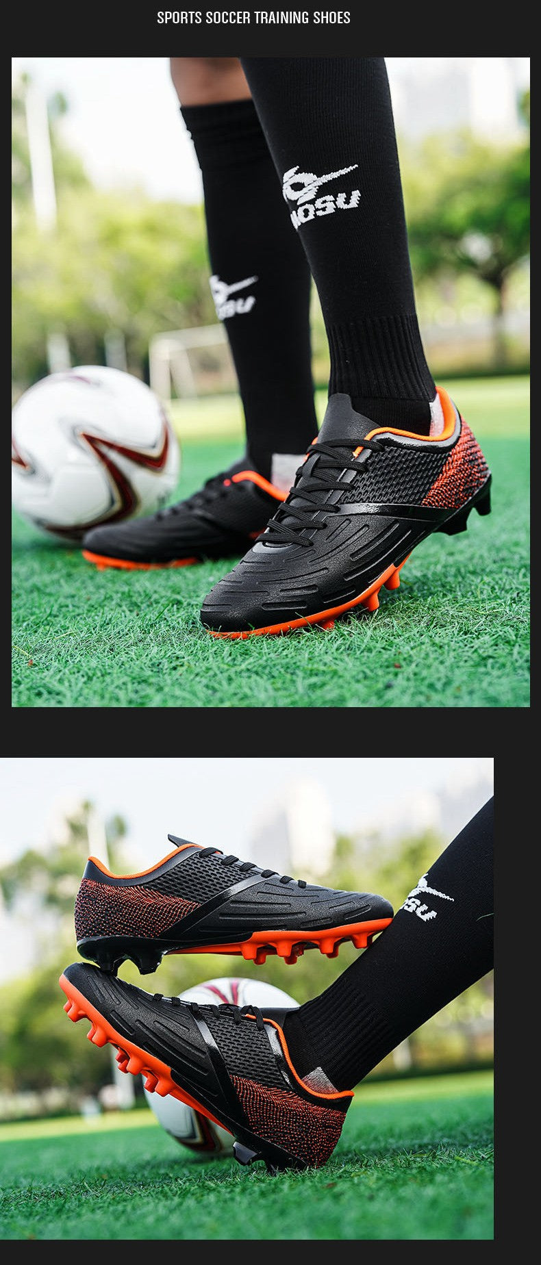 Training Men Soccer Shoes Society Cleats Professional Football Shoes Indoor Non-Slip Football Field Boots Low Cut Sneaker Unisex