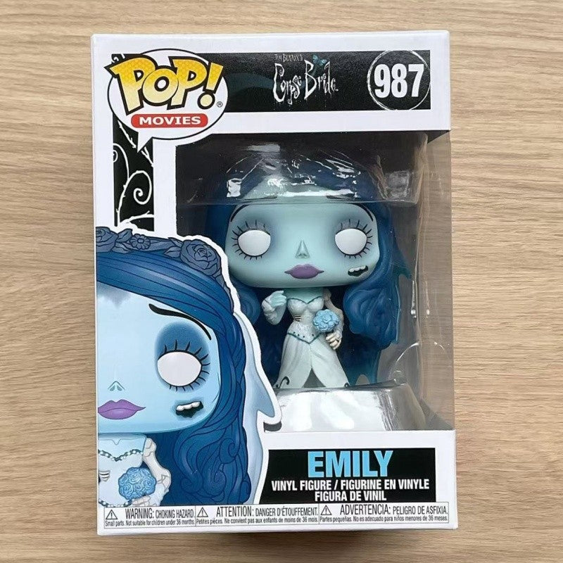 Corpse Bride Emily Genuine Funko Pop Action Doll Model 987 Vinyl Sculpture Dolls Limited Edition Collectibles Halloween Gift